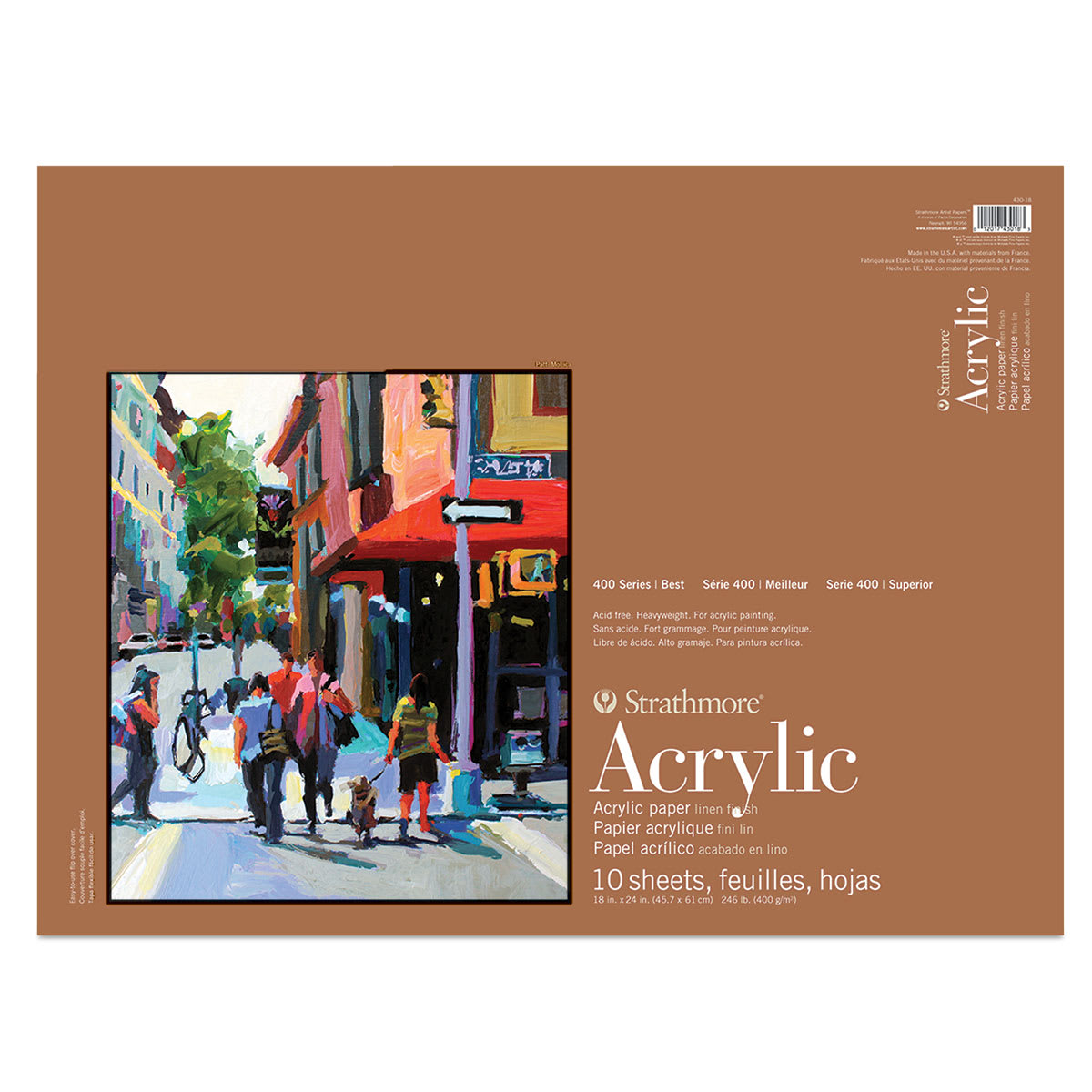 Strathmore 400 Acrylic Pad 18" x 24" Front Cover Strathmore 400 Acrylic Pad 18" x 24" Front Cover