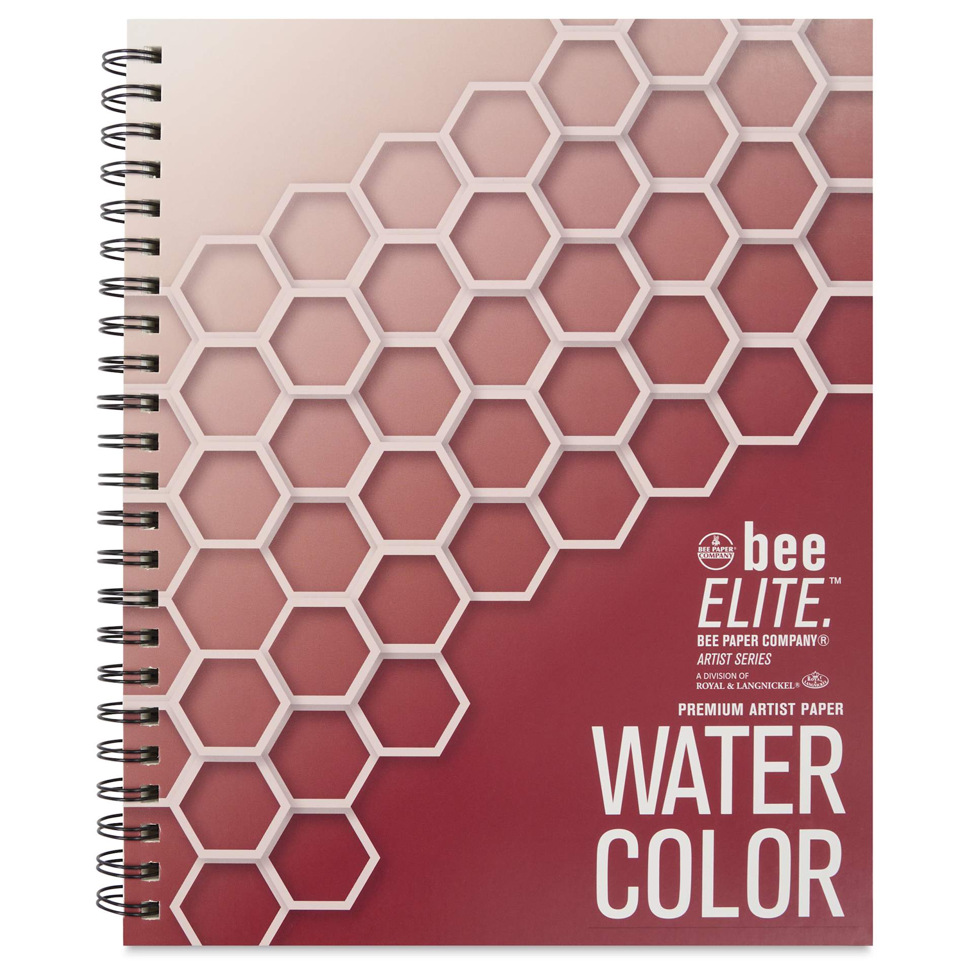 Bee Elite Watercolor Pad - 9" x 12", 30 Sheets, 140 lb, Spiral Bound