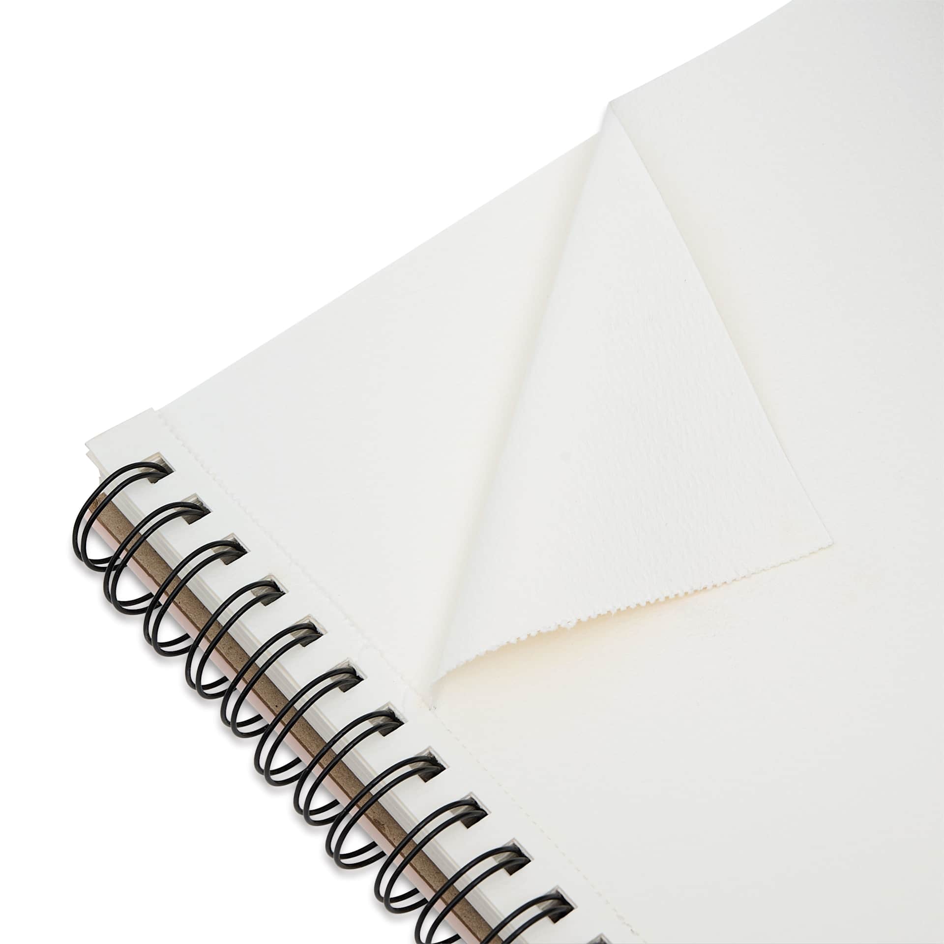 Bee Inspired Wirebound Watercolor Artist Pad - 9" x 12", close up of perforated sheet