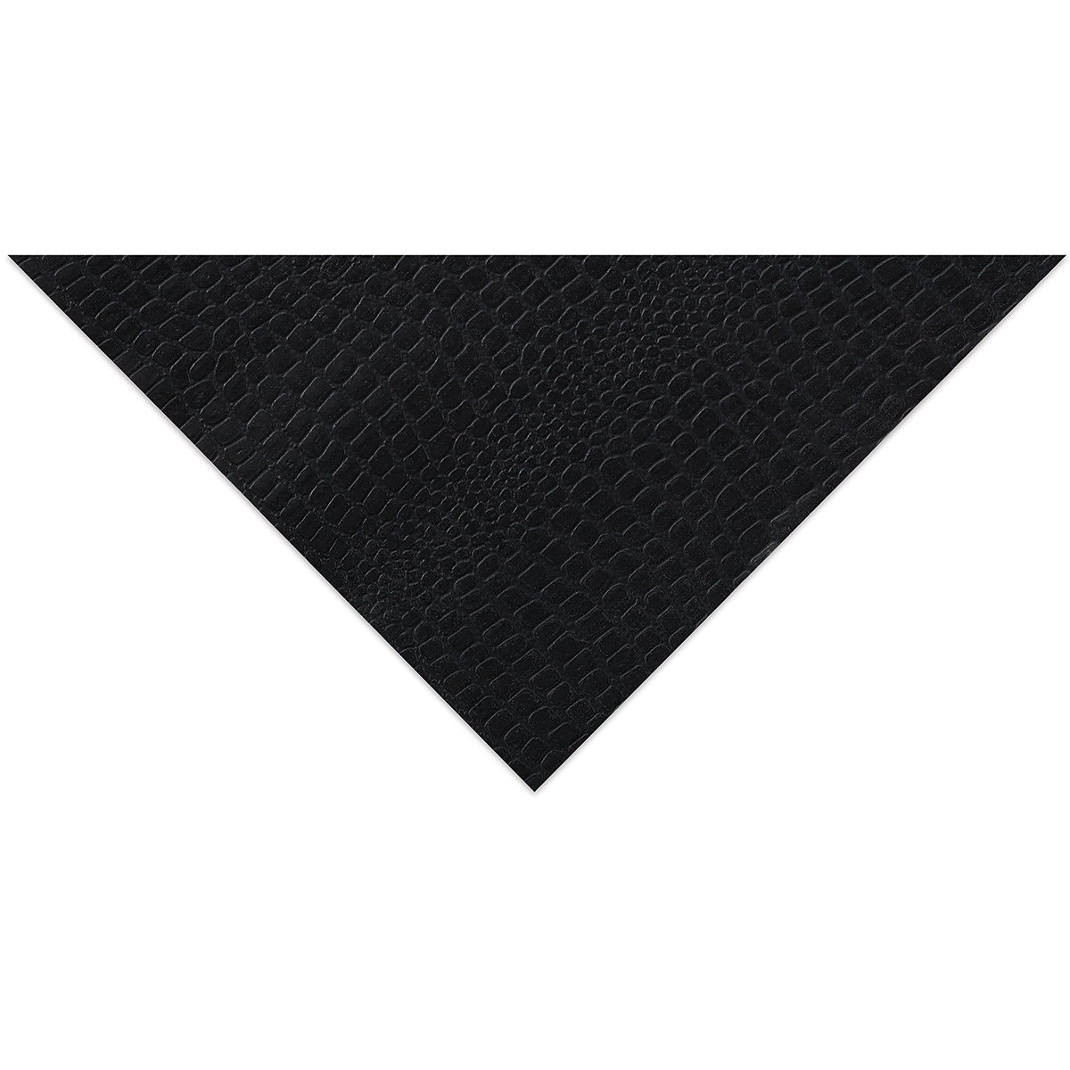 Black Ink Embossed Reptilian Papers - Corner of Shiny Black Reptile sheet to show texture
