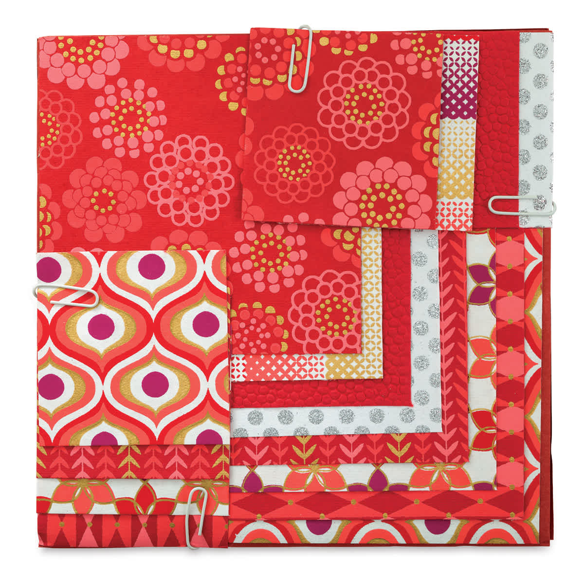 Shizen Mini Decorative Paper Value Pack - Red