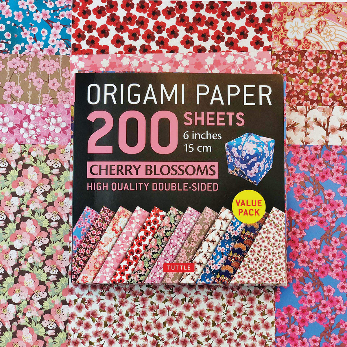 Tuttle Origami Pack Cherry Blossoms, Assorted Papers