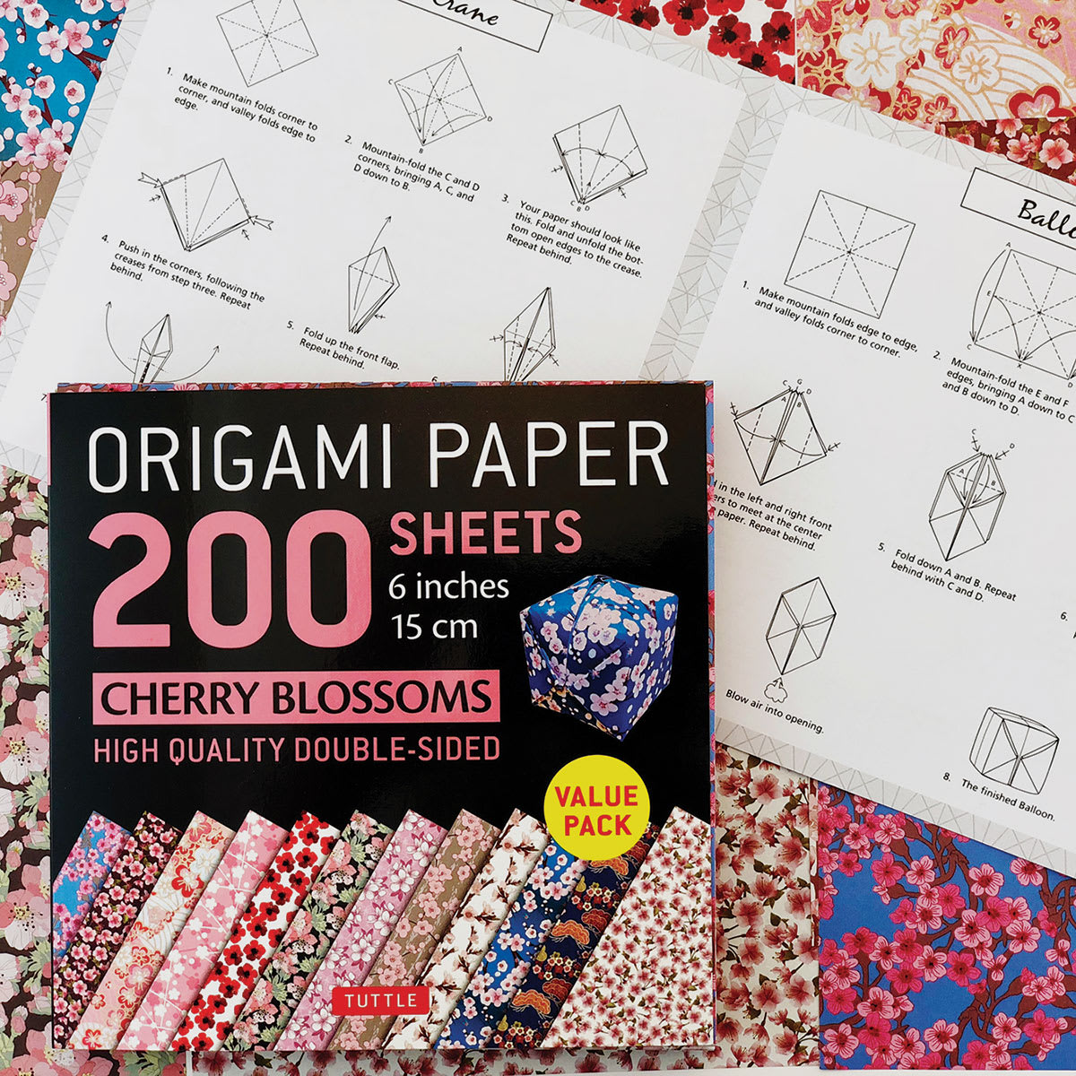 Tuttle Origami Pack Cherry Blossoms with Booklet