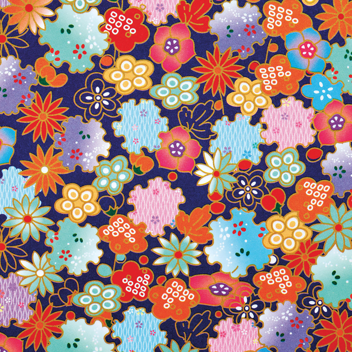 Tuttle Origami Pack Chiyogami Patterns, Flowers