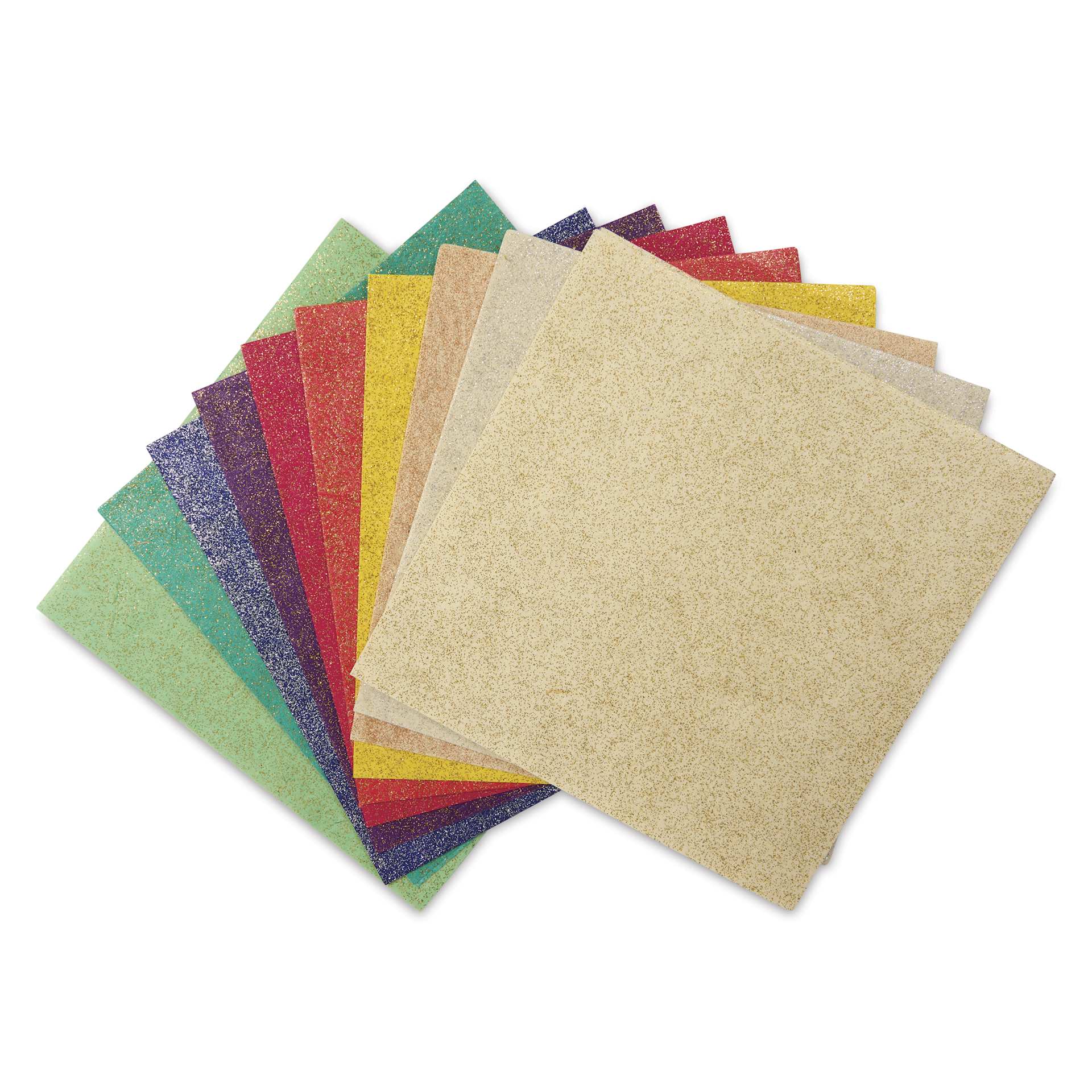 Lotka Origami Paper Packs - 6" x 6", Glitter, Pkg of 20 Sheets