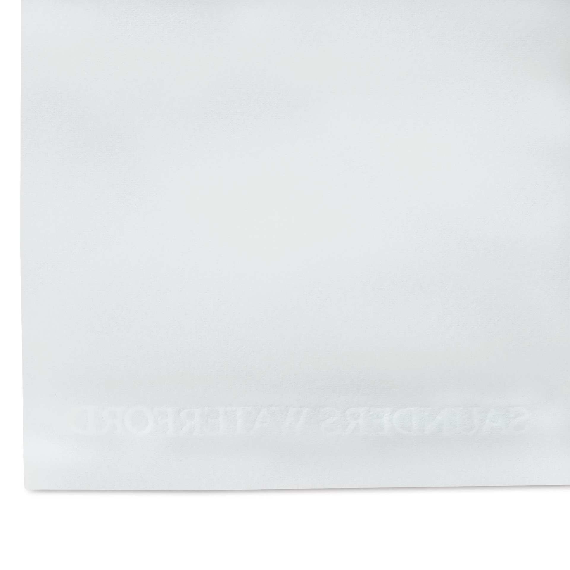 Saunders Waterford Watercolor Paper - Pkg of 5 Sheets, 22" x 30", White, 140 lb, Cold Press, close up of watermark