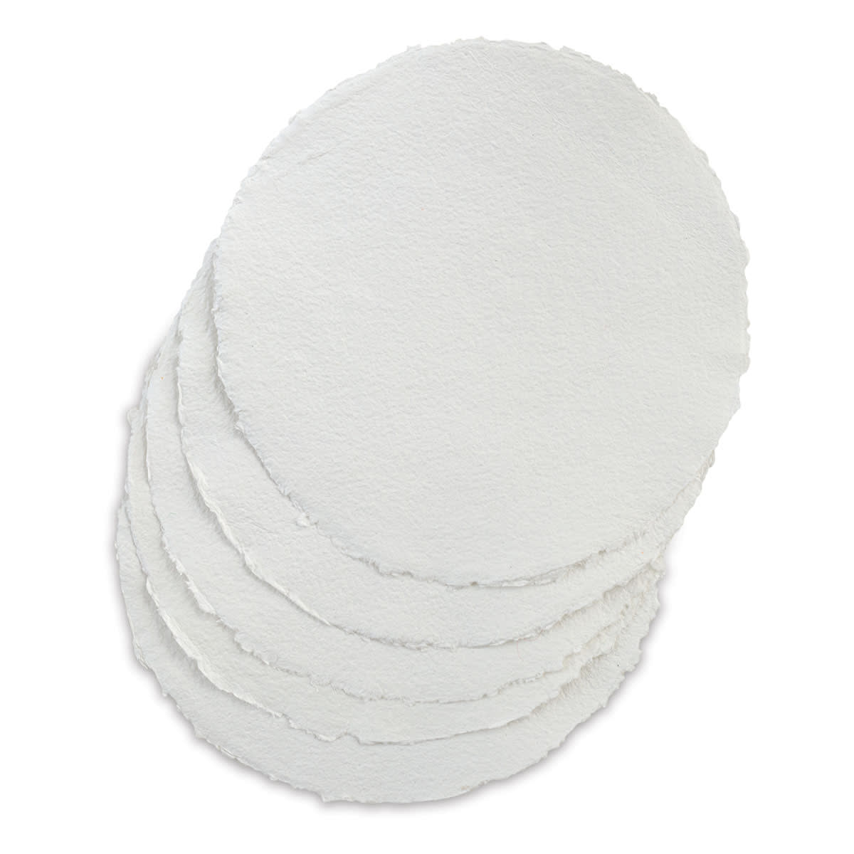 Shizen Watercolor Paper -  12" Round Deckle Edge, Cold Press, 5 Sheets