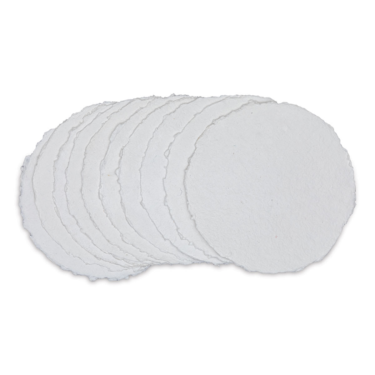 Shizen Watercolor Paper - 6", Round Deckle Edge, Cold Press/Rough, 10 Sheets