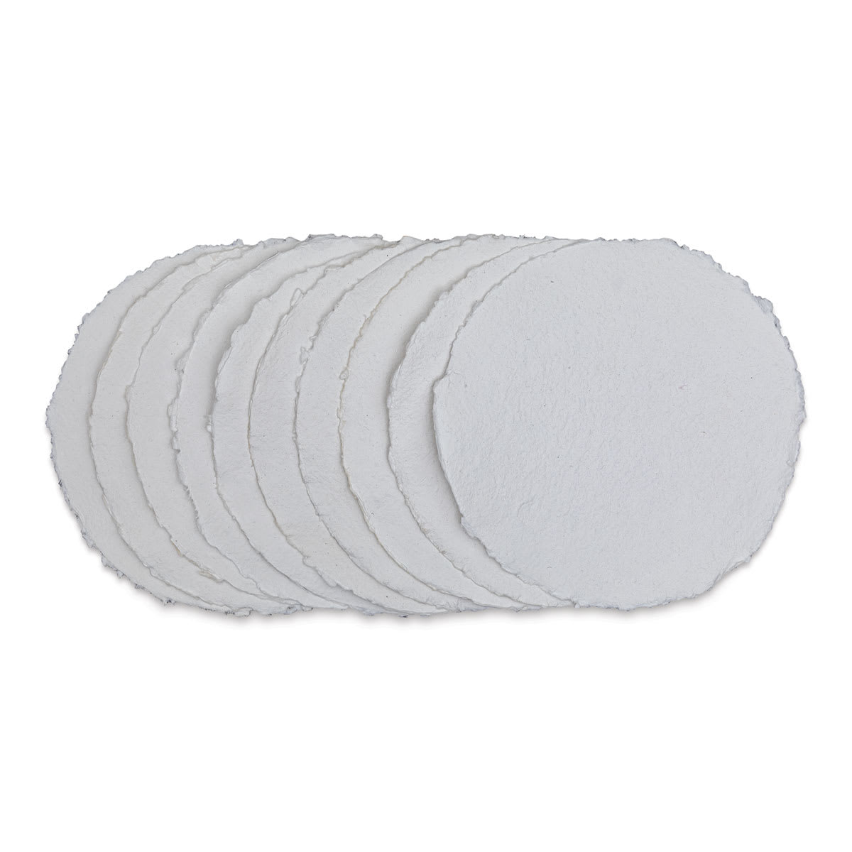 Shizen Watercolor Paper - 8", Round Deckle Edge, Cold Press/Rough, 10 Sheets
