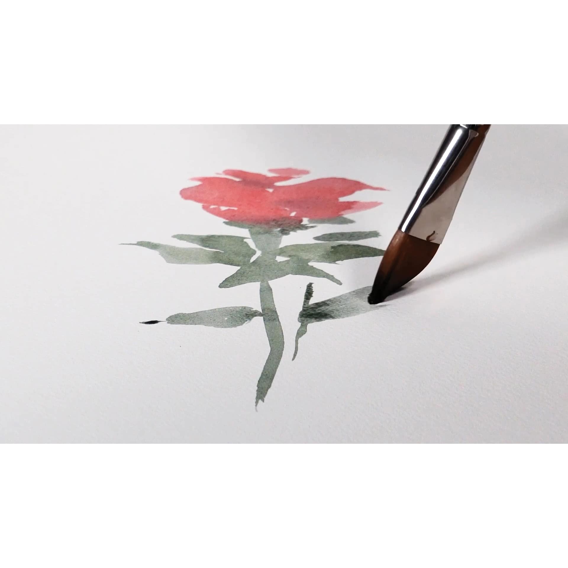 Arches Watercolor Pad, flower painting