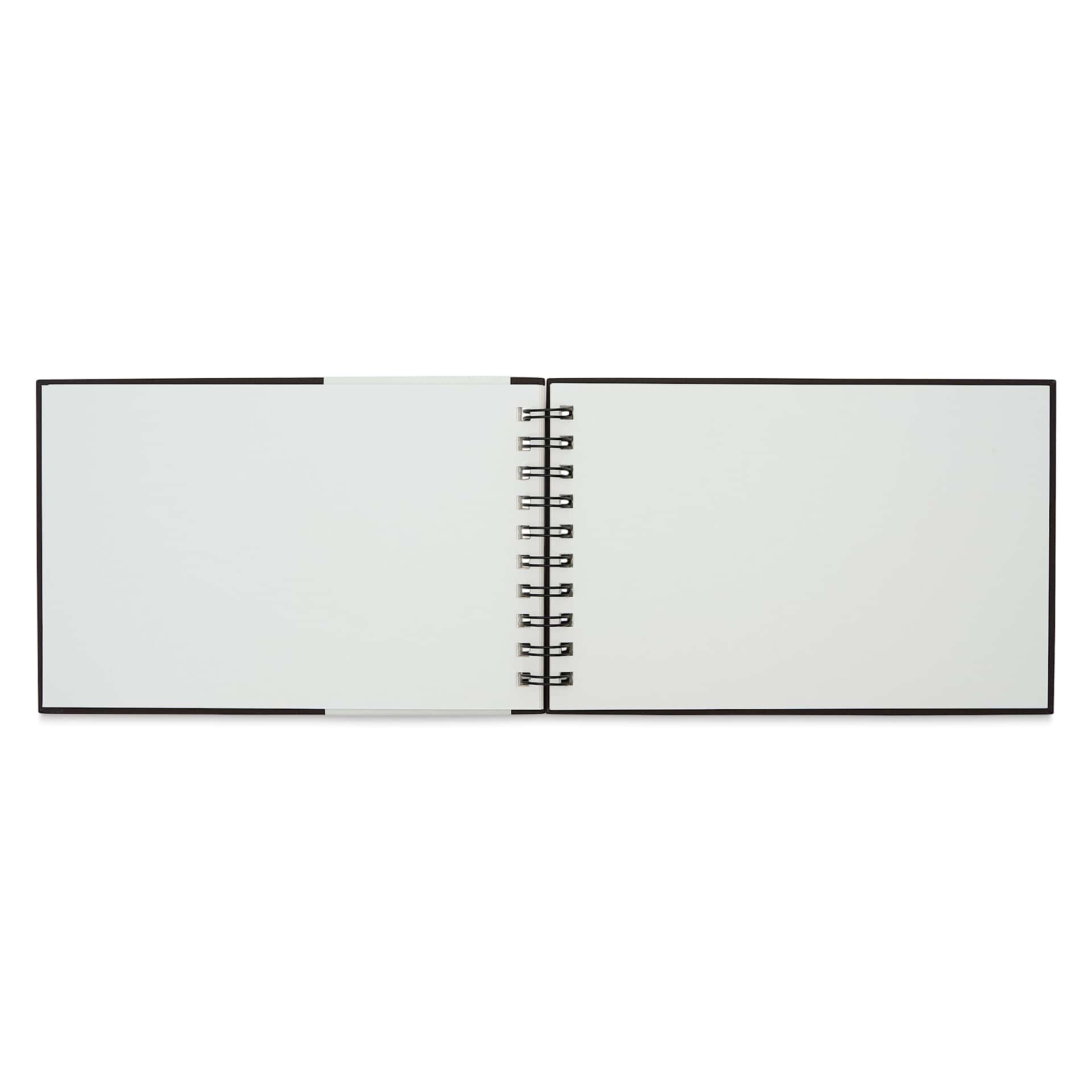 Strathmore 400 Series Watercolor Hardcover Wirebound Art Book - 5-1/2" x 8-1/2", Landscape, open