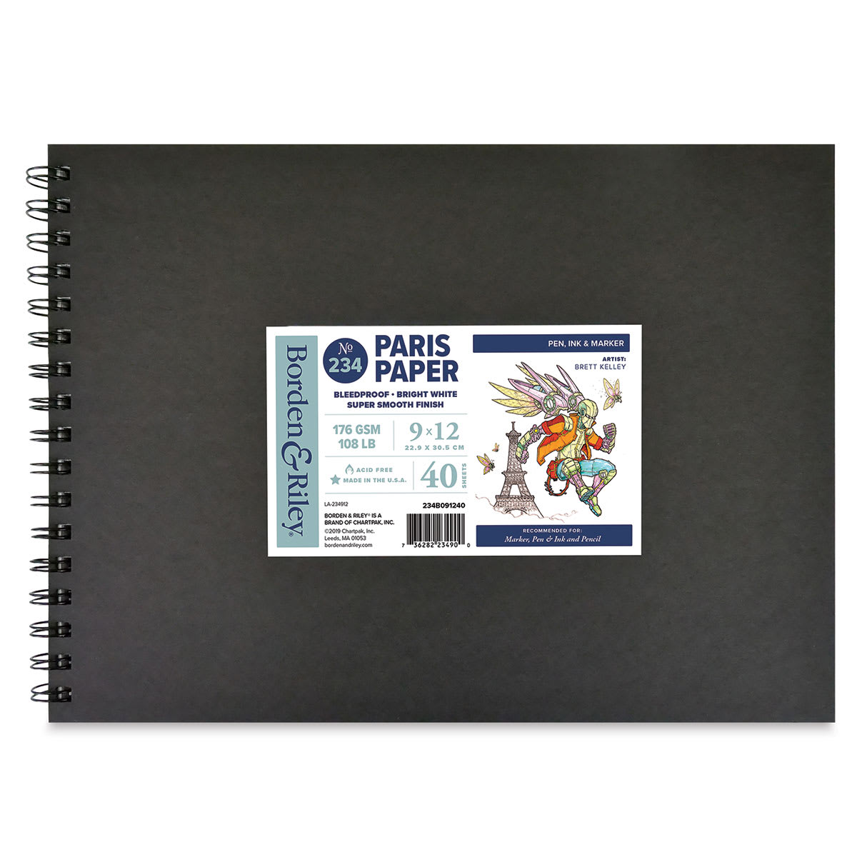 Borden & Riley Paris Paper Sketchbook, front cover