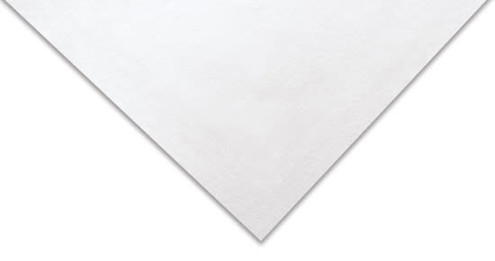 Blick White Sulphite Drawing Paper - close-up of corner Blick White Sulphite Drawing Paper - close-up of corner