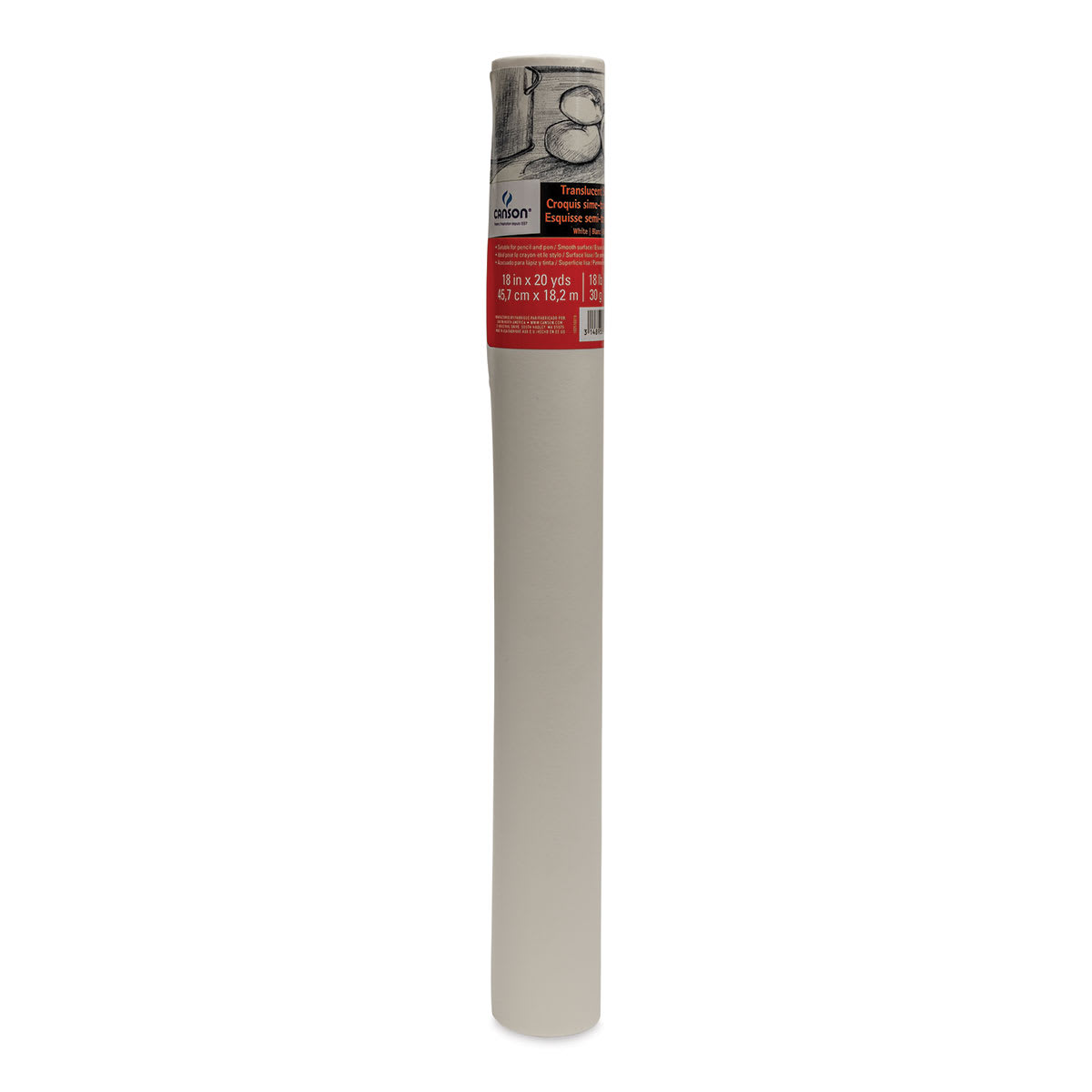 Canson Tracing Sketch Roll (10W) - 18" x 20 yds, White