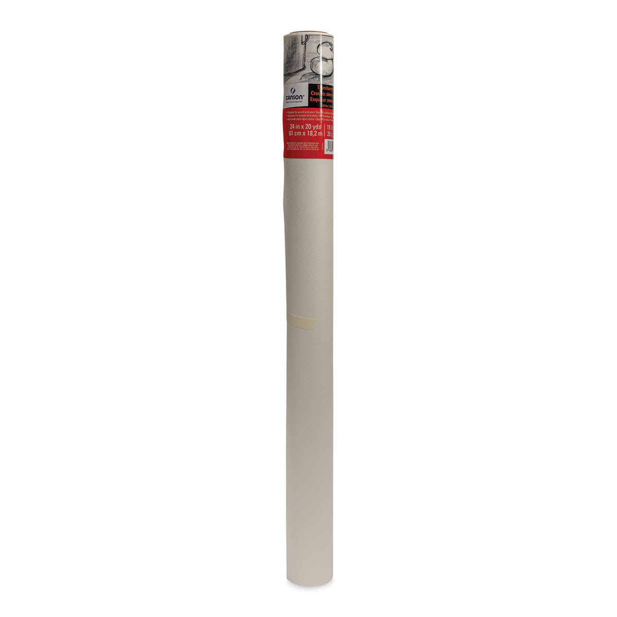 Canson Tracing Sketch Roll (10W) - 24" x 20 yds, White