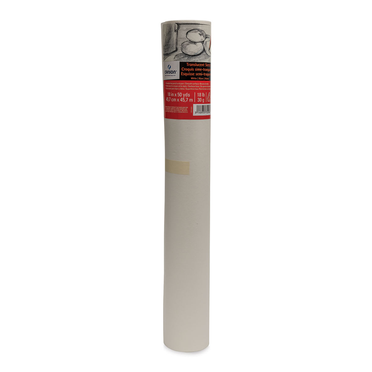 Canson Tracing Sketch Roll (10W) - 18" x 50 yds, White