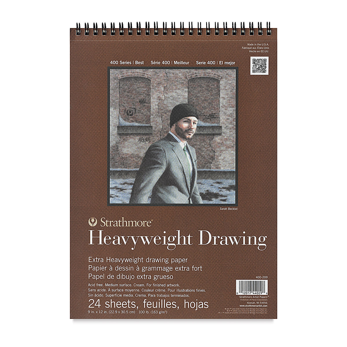 Strathmore Heavyweight Drawing Pad - 9" x 12", 24 Sheets, 100 lb (163 gsm)