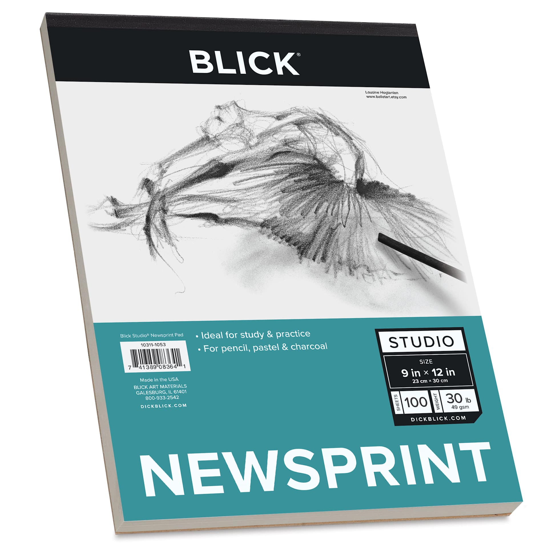 Blick Studio Newsprint Pad - 9" x 12", 100 Sheets