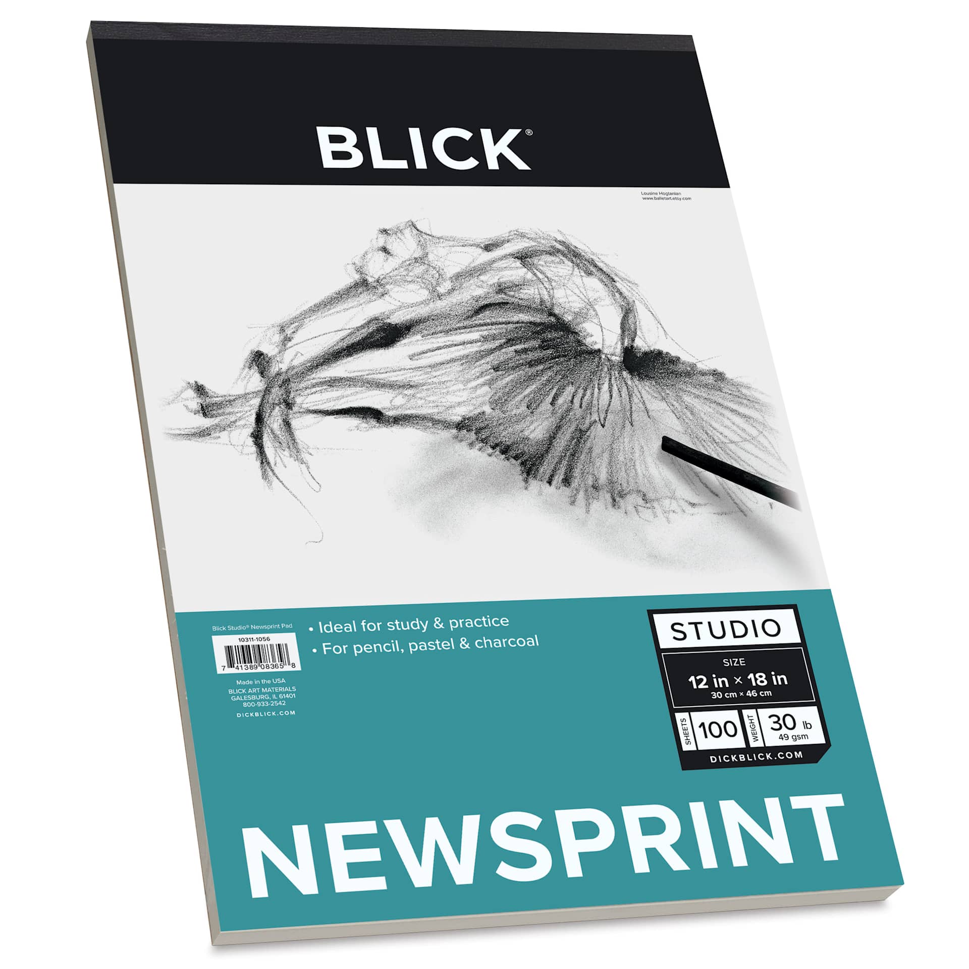 Blick Studio Newsprint Pad - 12" x 18", 100 Sheets