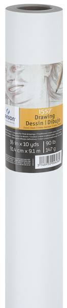 Canson Classic Cream Drawing Paper Rolls - Upright roll with label