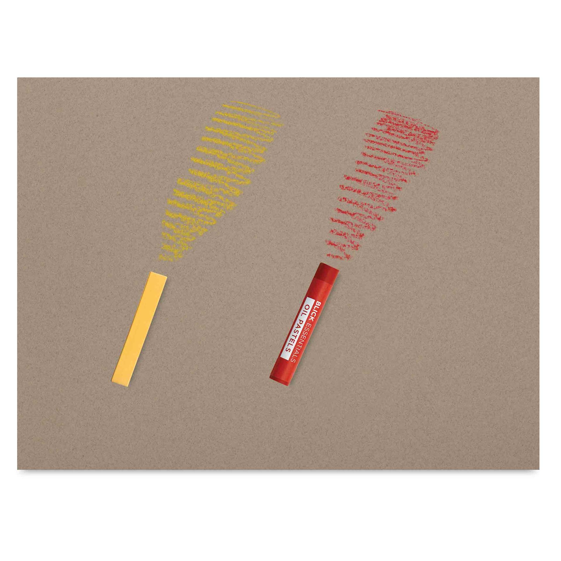 Strathmore Artagain Pads, example of texture with yellow and red pastels