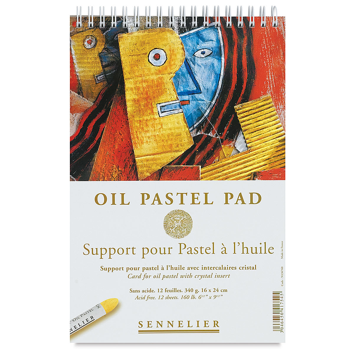 Sennelier Oil Pastel Card Pad - 6-1/4" x 9-1/2", 12 Sheets