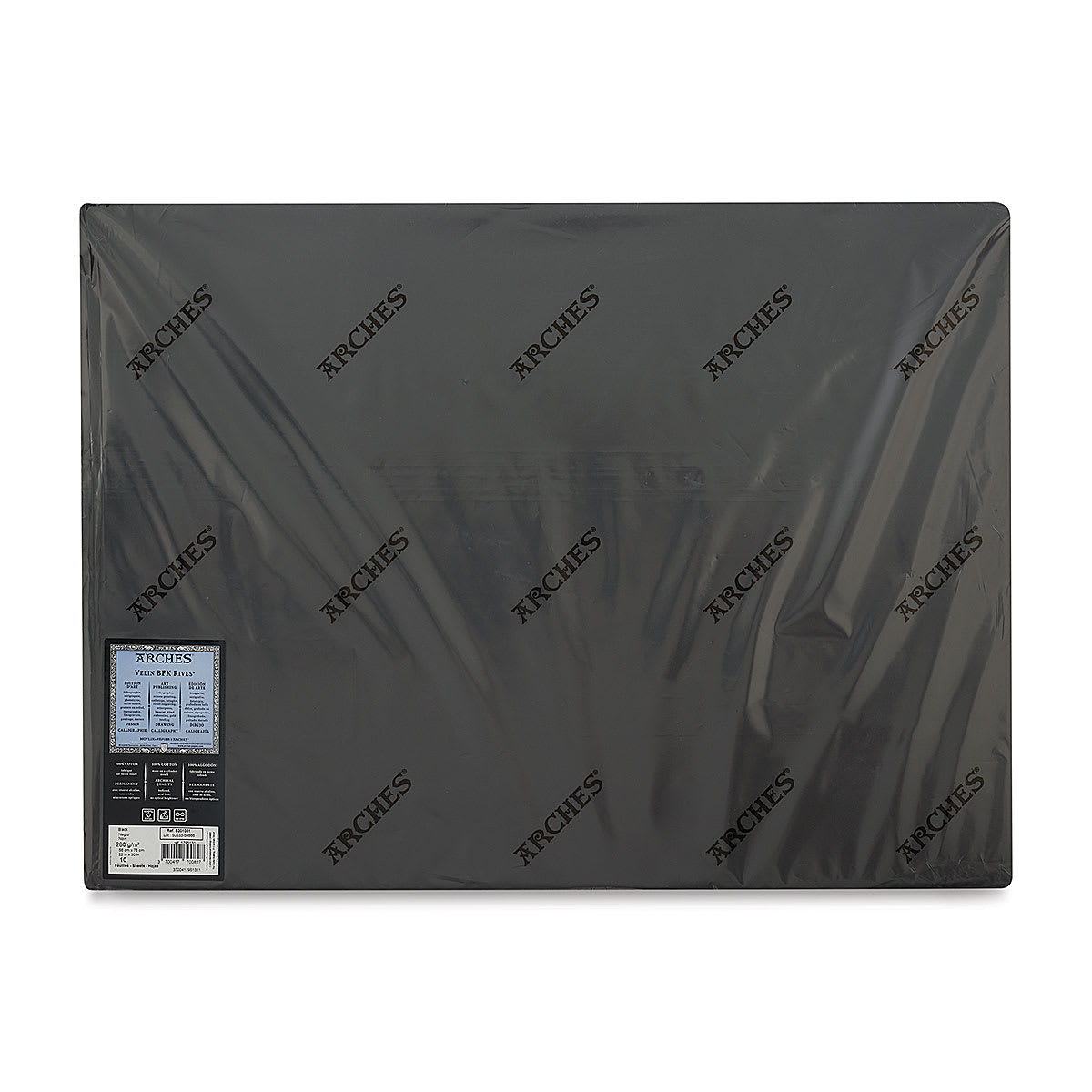 BFK Rives Printmaking Papers - Black sheet, 22" x 30", 280 gsm. Full sheet wrapped with label. BFK Rives Printmaking Papers - Black sheet, 22" x 30", 280 gsm. Full sheet wrapped with label.