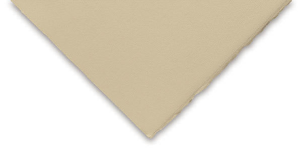 BFK Rives Printmaking Papers - Tan sheet, 22" x 30", 280 gsm. Corner sample. BFK Rives Printmaking Papers - Tan sheet, 22" x 30", 280 gsm. Corner sample.