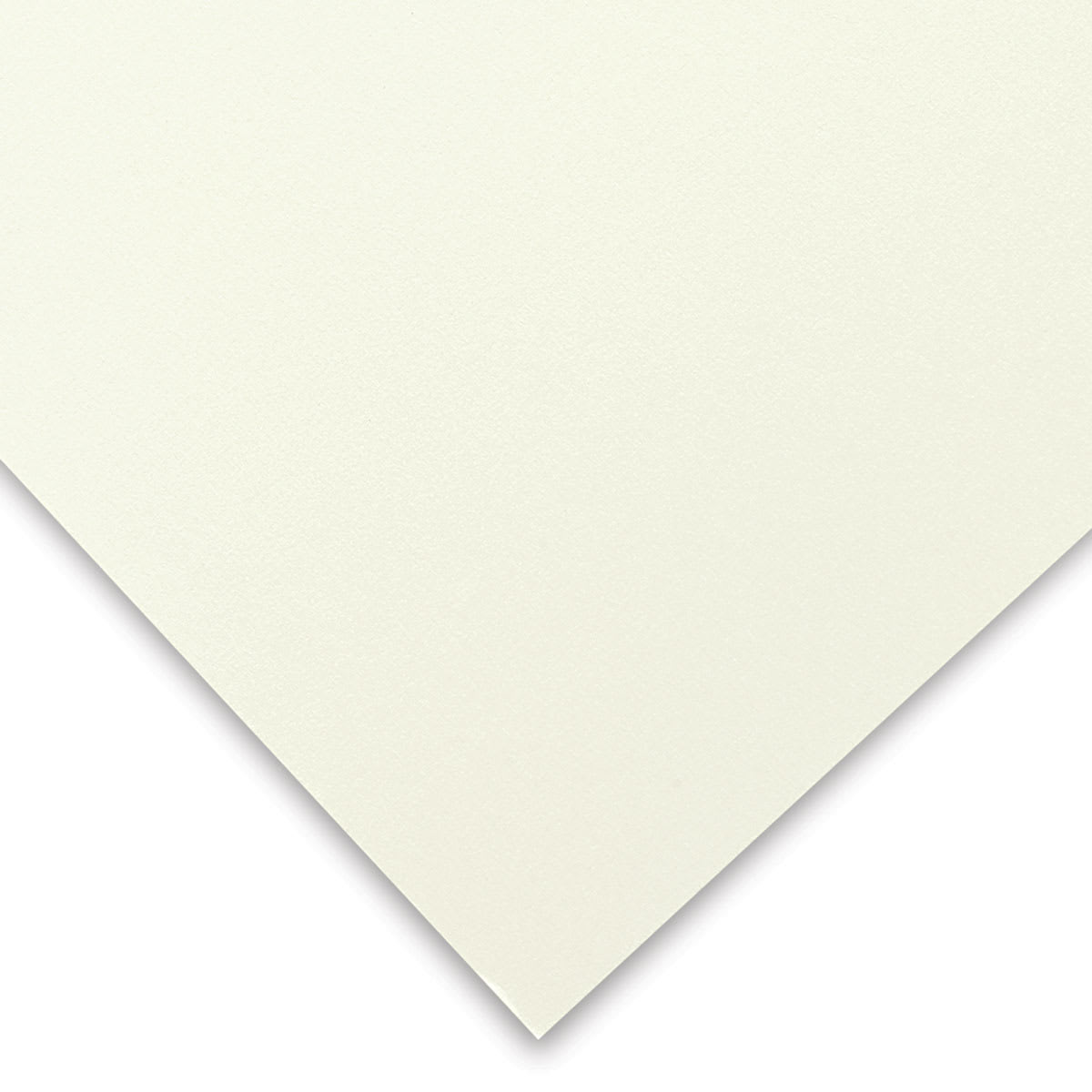 Mohawk Superfine Paper - Corner of Soft White smooth sheet showing color and texture