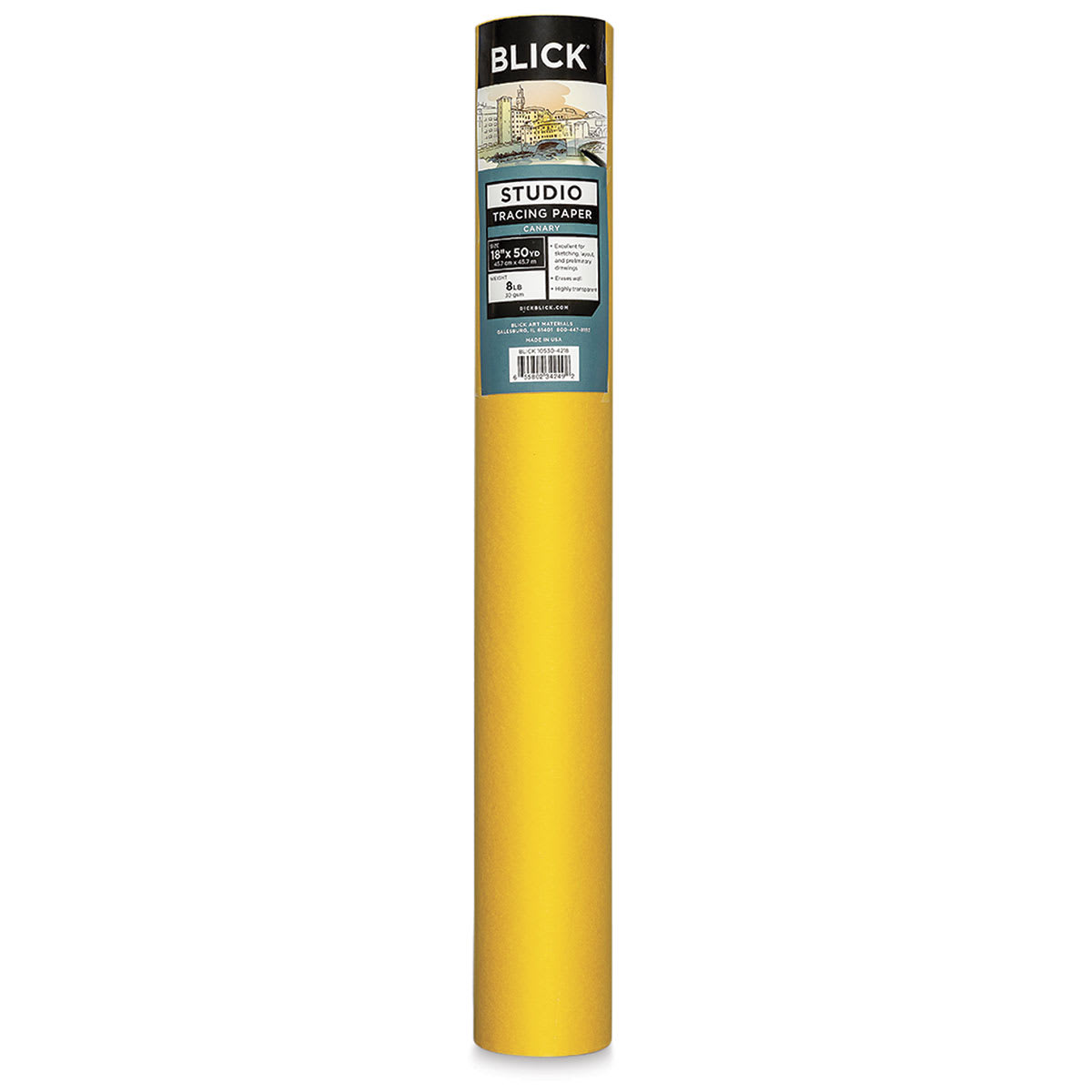 Blick Studio Tracing Paper Roll - 18" x 50 yds, Canary
