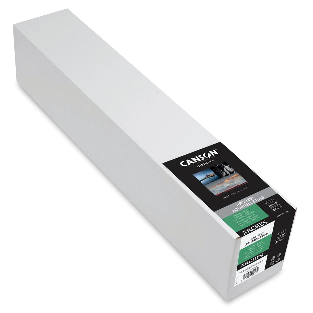 Canson Infinity Arches Aquarelle Rag Inkjet Paper - 24" x 10 ft, 310 gsm, Roll