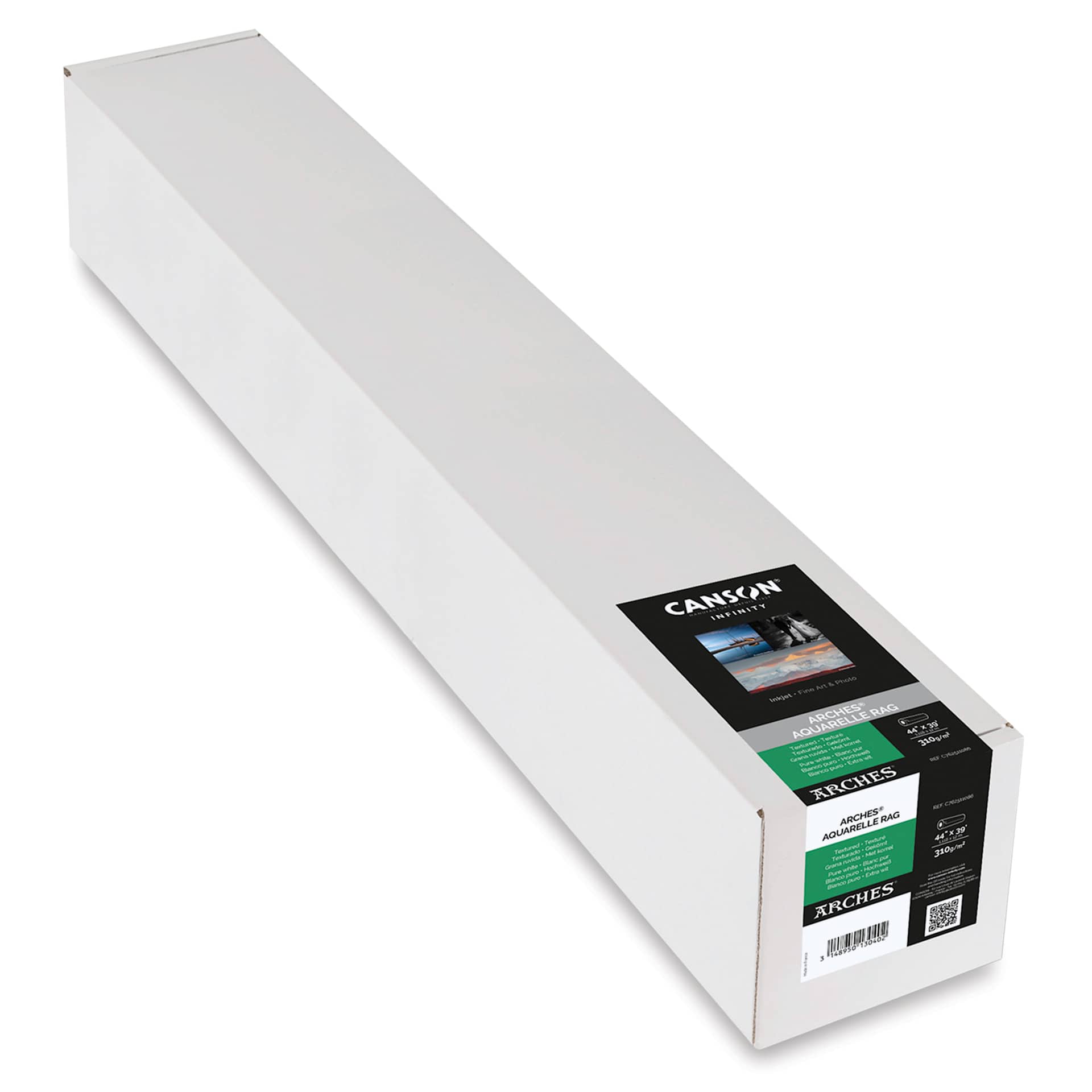 Canson Infinity Arches Aquarelle Rag Inkjet Paper - 44" x 39 ft, 310 gsm, Roll