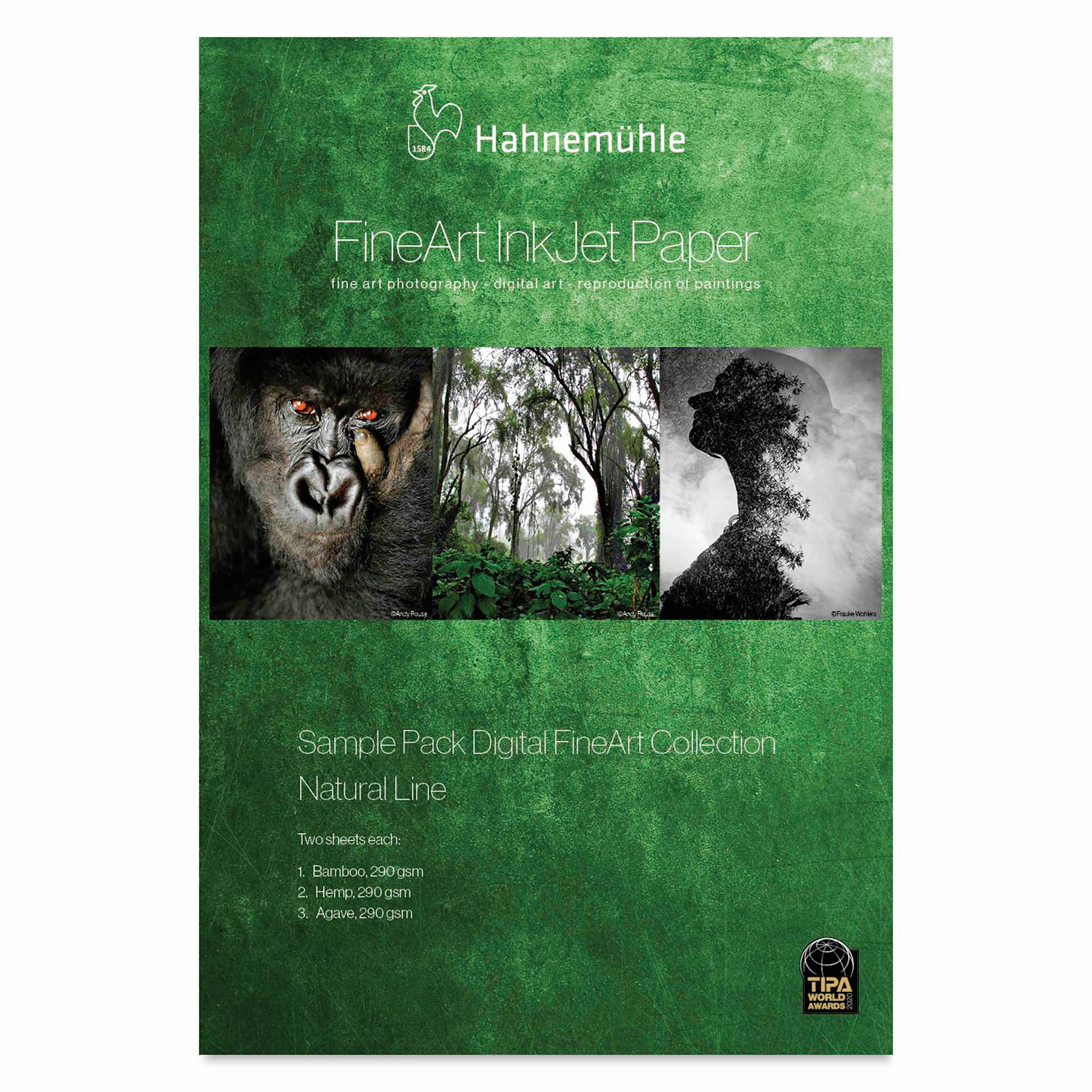 Hahnemühle Natural Line FineArt Inkjet Paper Sample Pack - 13" x 19", Pkg of 6 (Front of packaging)
