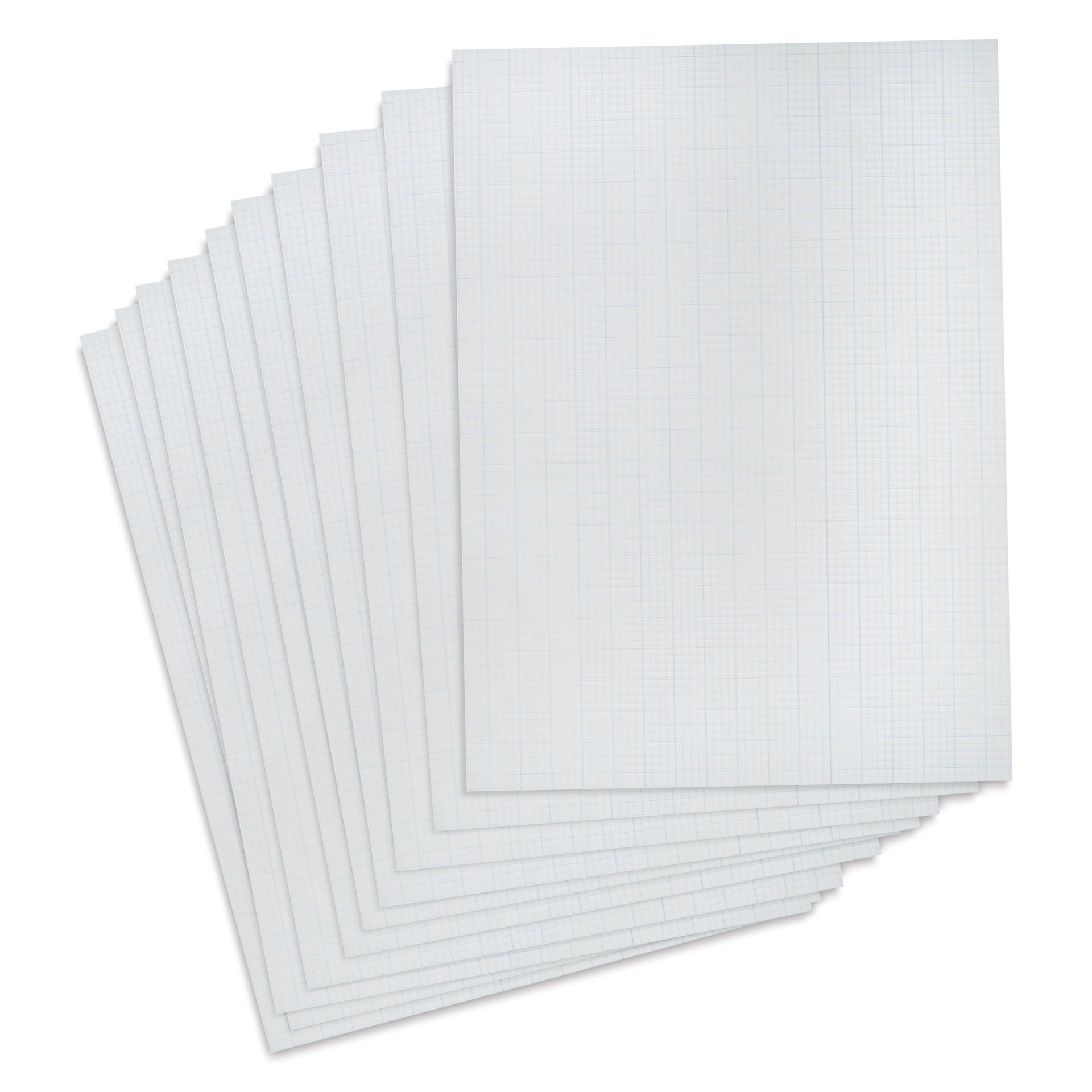 Pacific Arc Gridded Drafting Vellum Pack - 4 x 4 Grid, 18" x 24". Pkg of 10, out of packaging