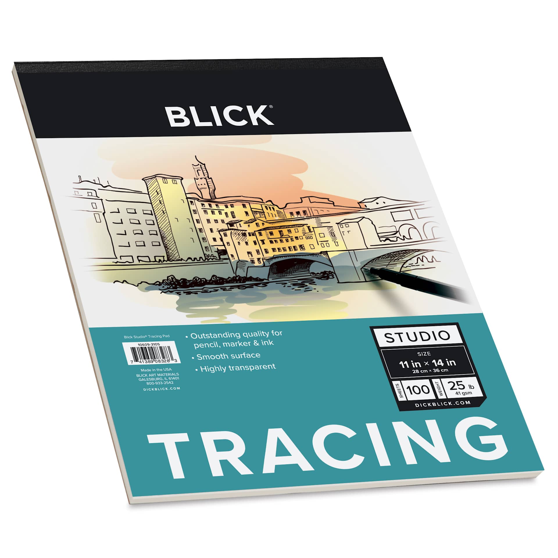 Blick Studio Tracing Paper Pad - 11" x 14", 100 Sheets
