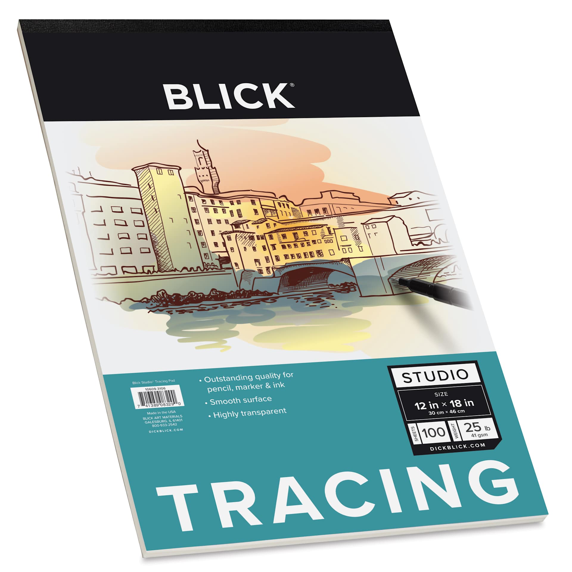 Blick Studio Tracing Paper Pad - 12" x 18", 100 Sheets