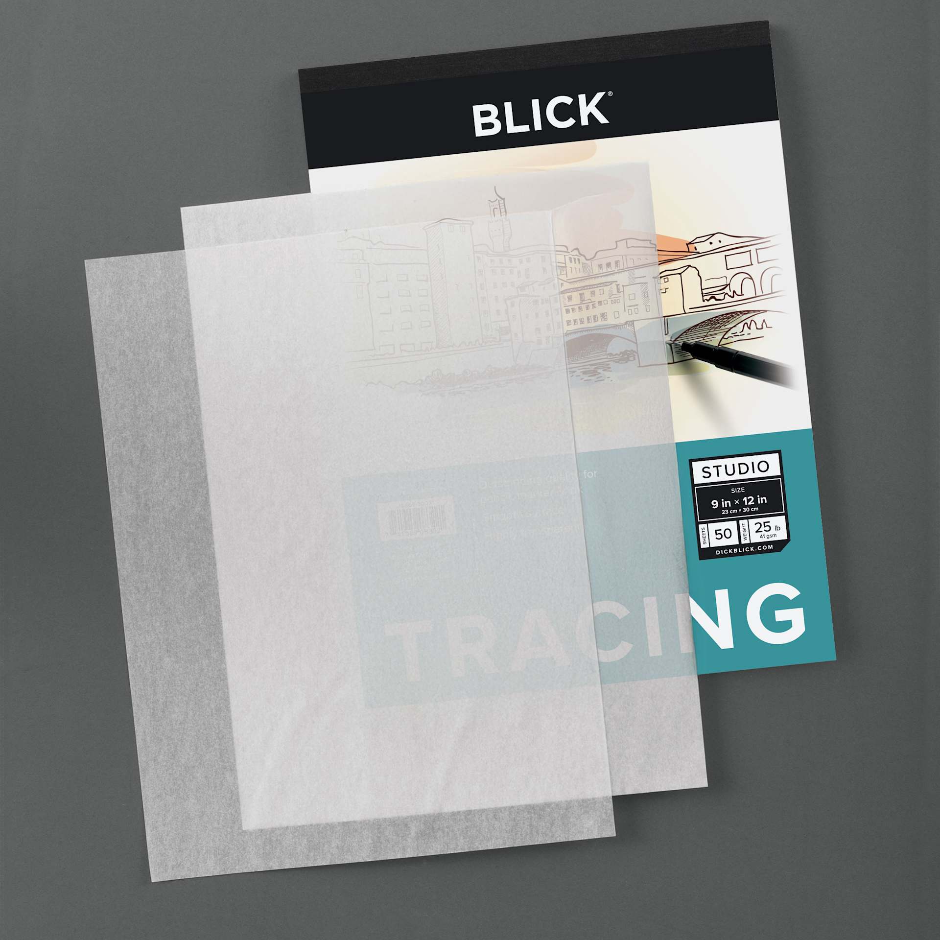 Blick Studio Tracing Paper Pads, paper out of pad