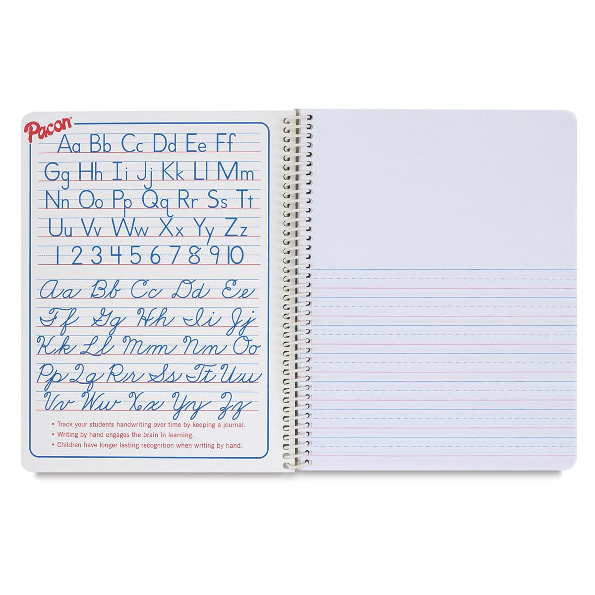 Pacon Primary Picture Story Journal - Inside front cover of 1/2" ruled Journal
