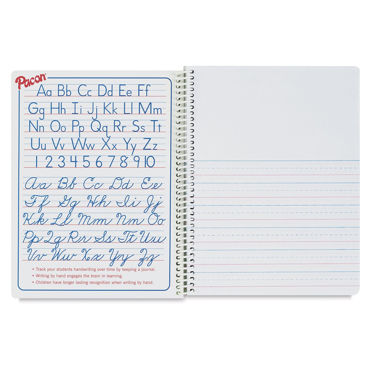 Pacon Primary Picture Story Journal - Inside front cover of 5/8" ruled Journal