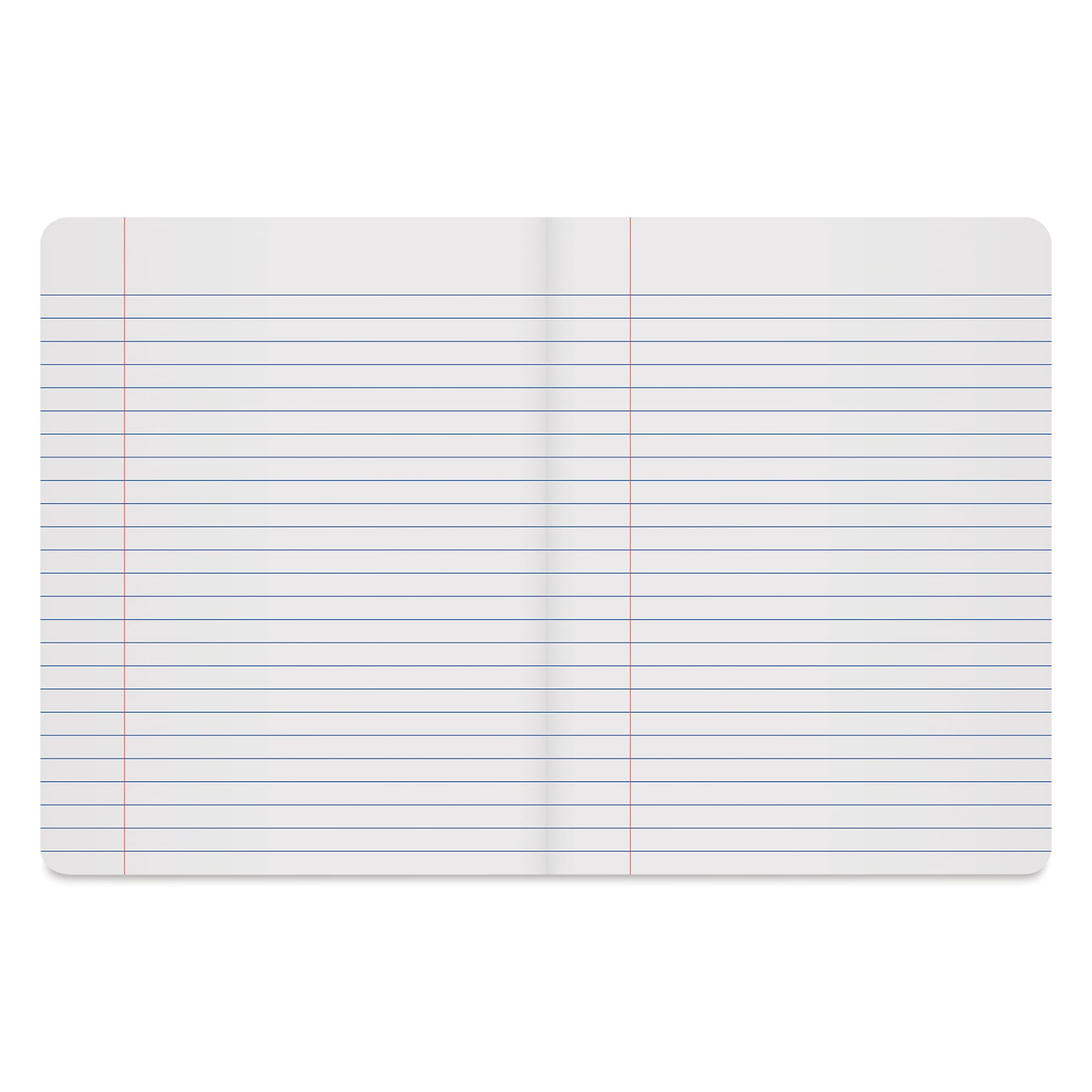 Roaring Spring Composition Notebook - 9-3/4" x 7-1/2", Ruled, Red, open