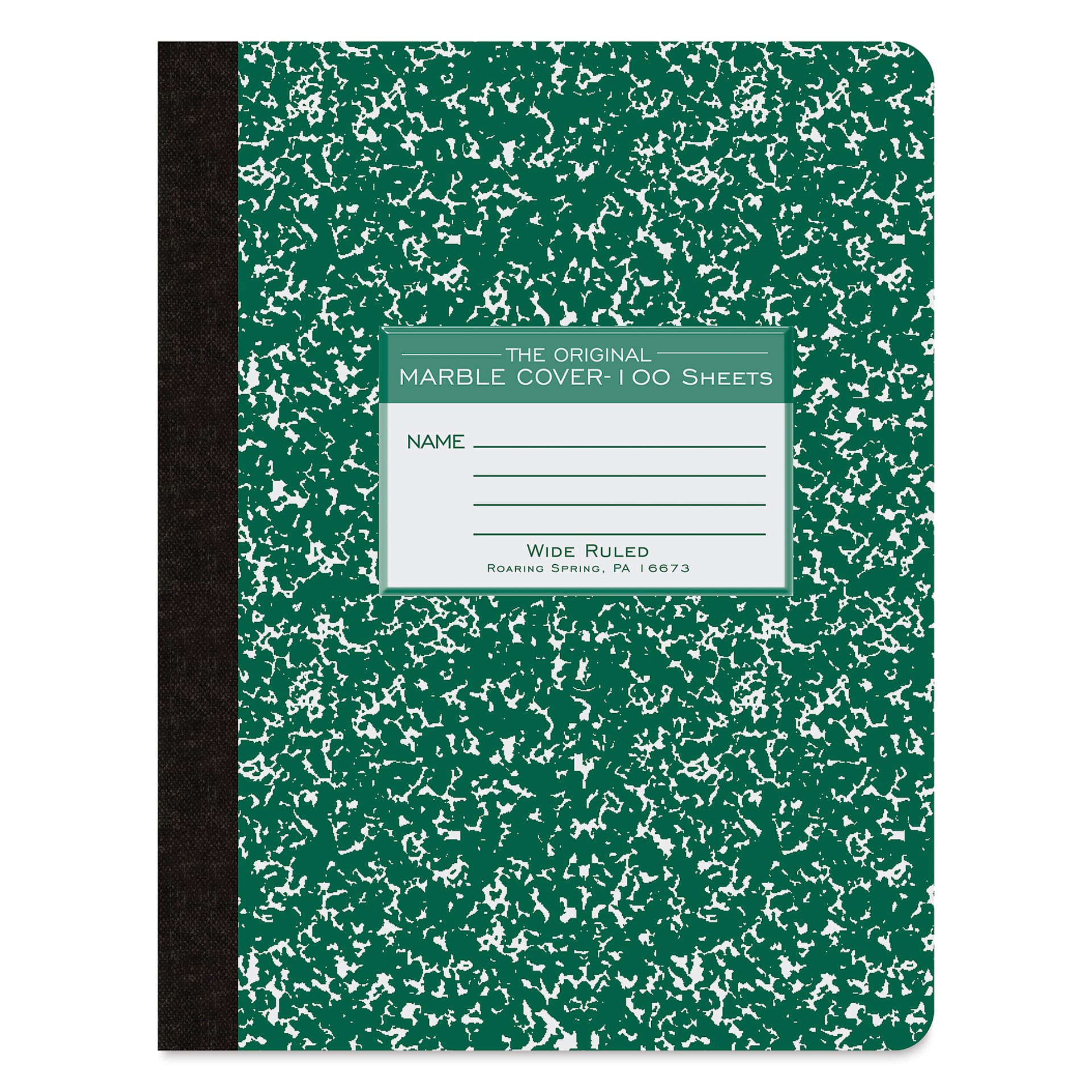 Roaring Spring Composition Notebook - 9-3/4" x 7-1/2", Ruled, Green