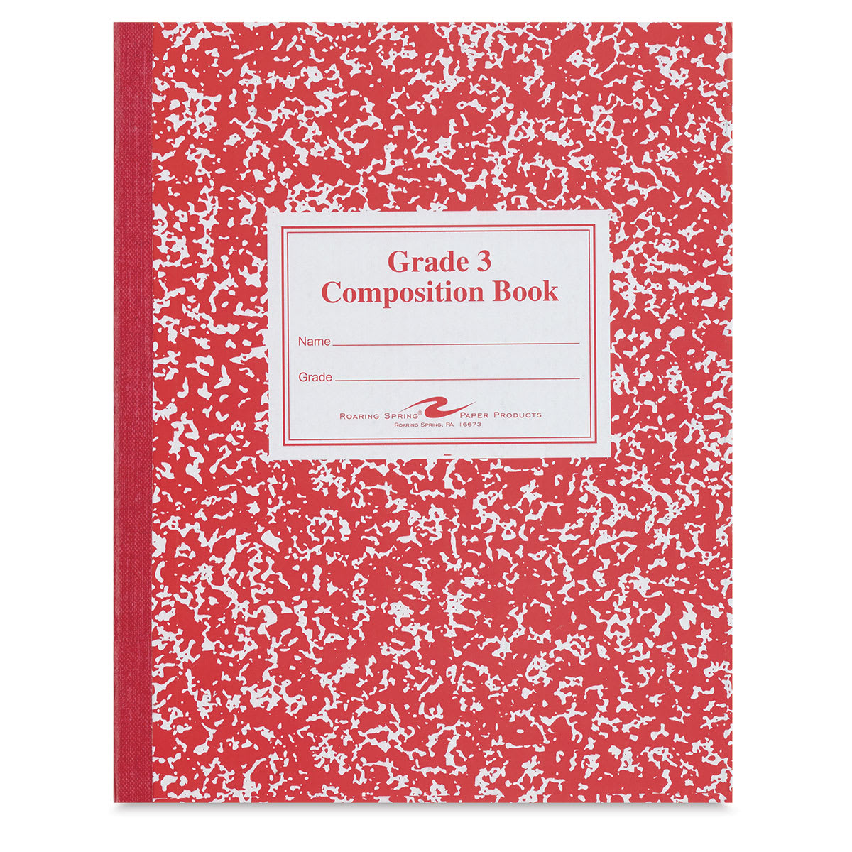 Primary Composition Notebooks - Front cover of 3d Grade level notebook
