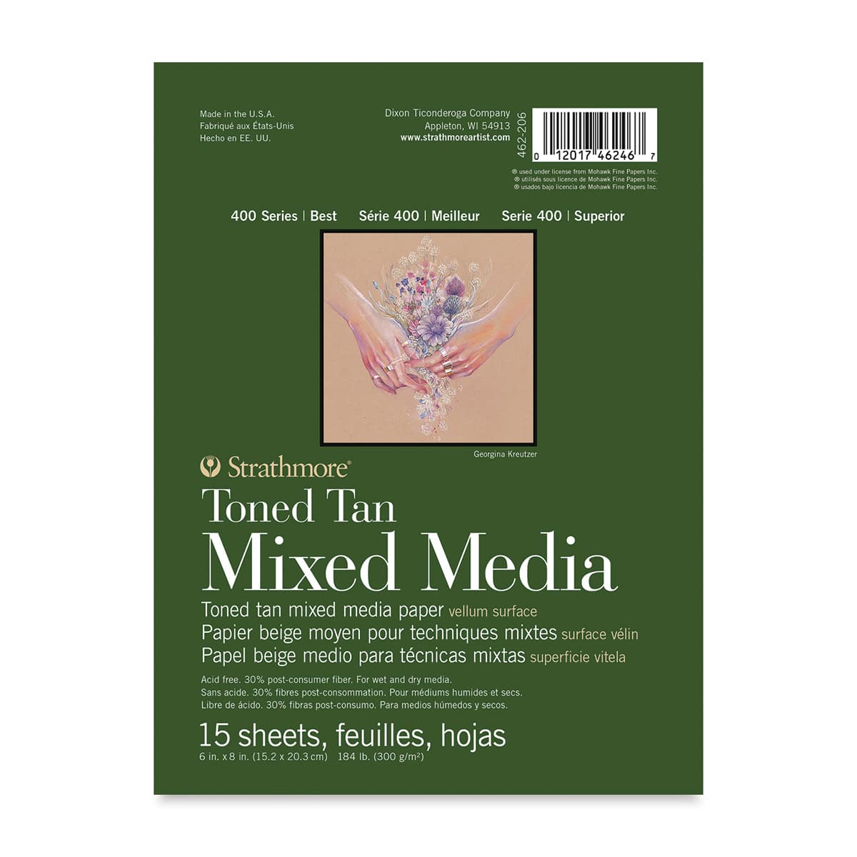 Strathmore 400 Series Toned Mixed Media Pad - Tan, 6" x 8"