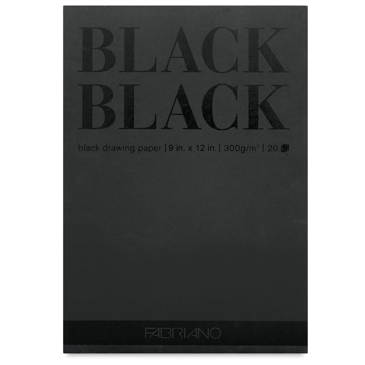 Black Black Pad - 9" x 12" 20 Sheets
