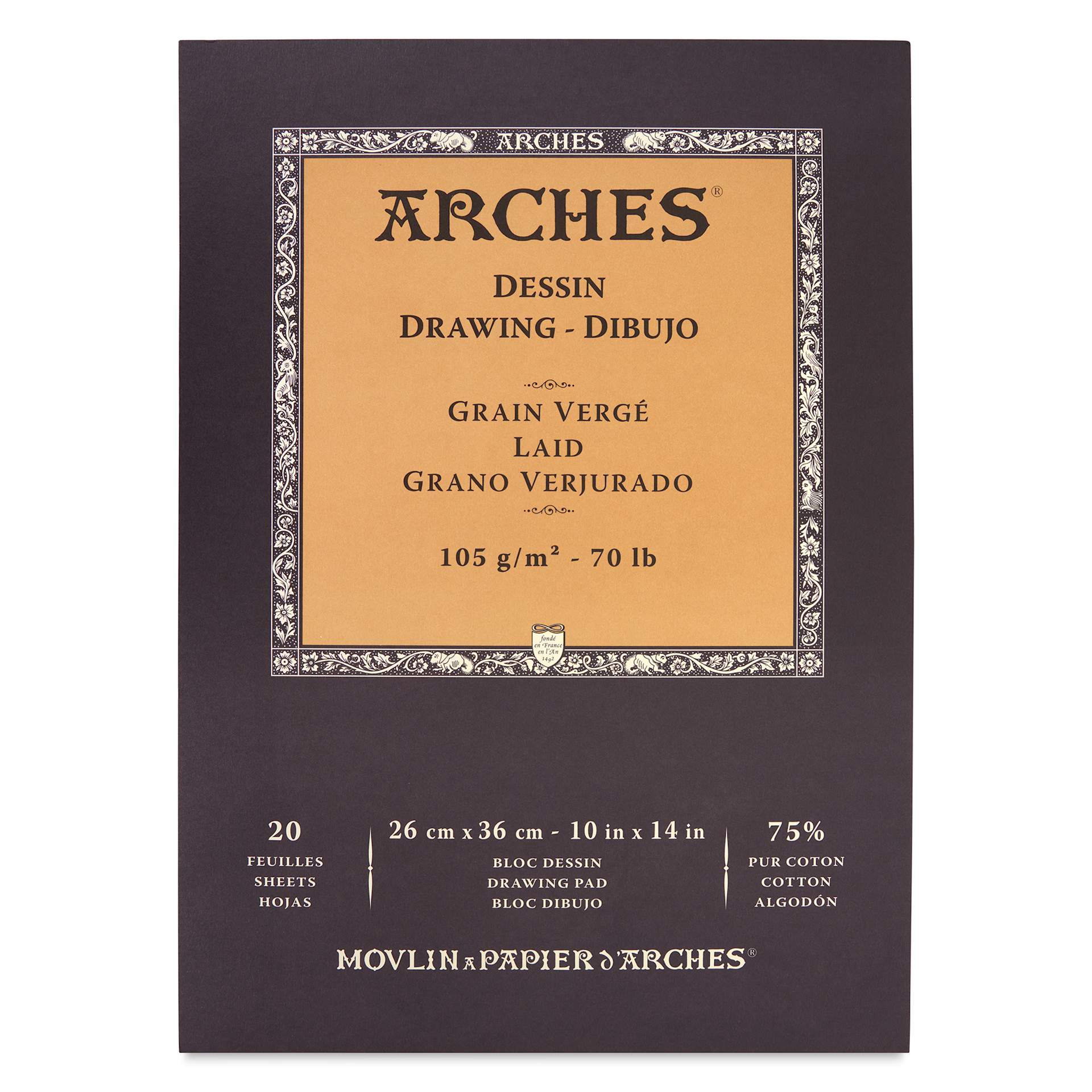 Arches Sketch Pad - 10" x 14", White, 20 Sheets