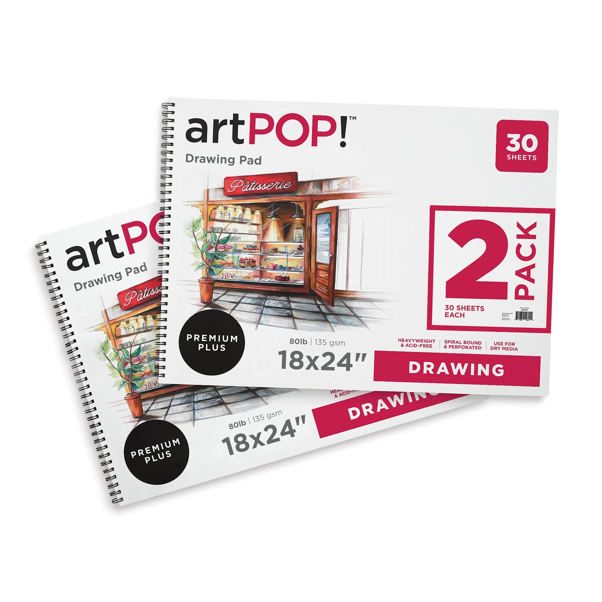 artPOP! Drawing Pads - 18" x 24", Pkg of 2