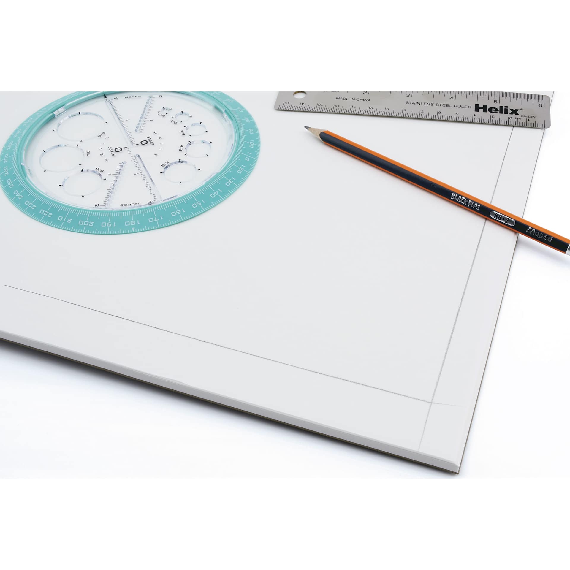 Helix Vellum Paper Pad - 11" x 17", corner of sheet