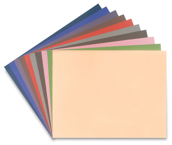 Canson Mi-Teintes Art Paper - Fine Art Colors, Pkg of 10, sheets fanned out