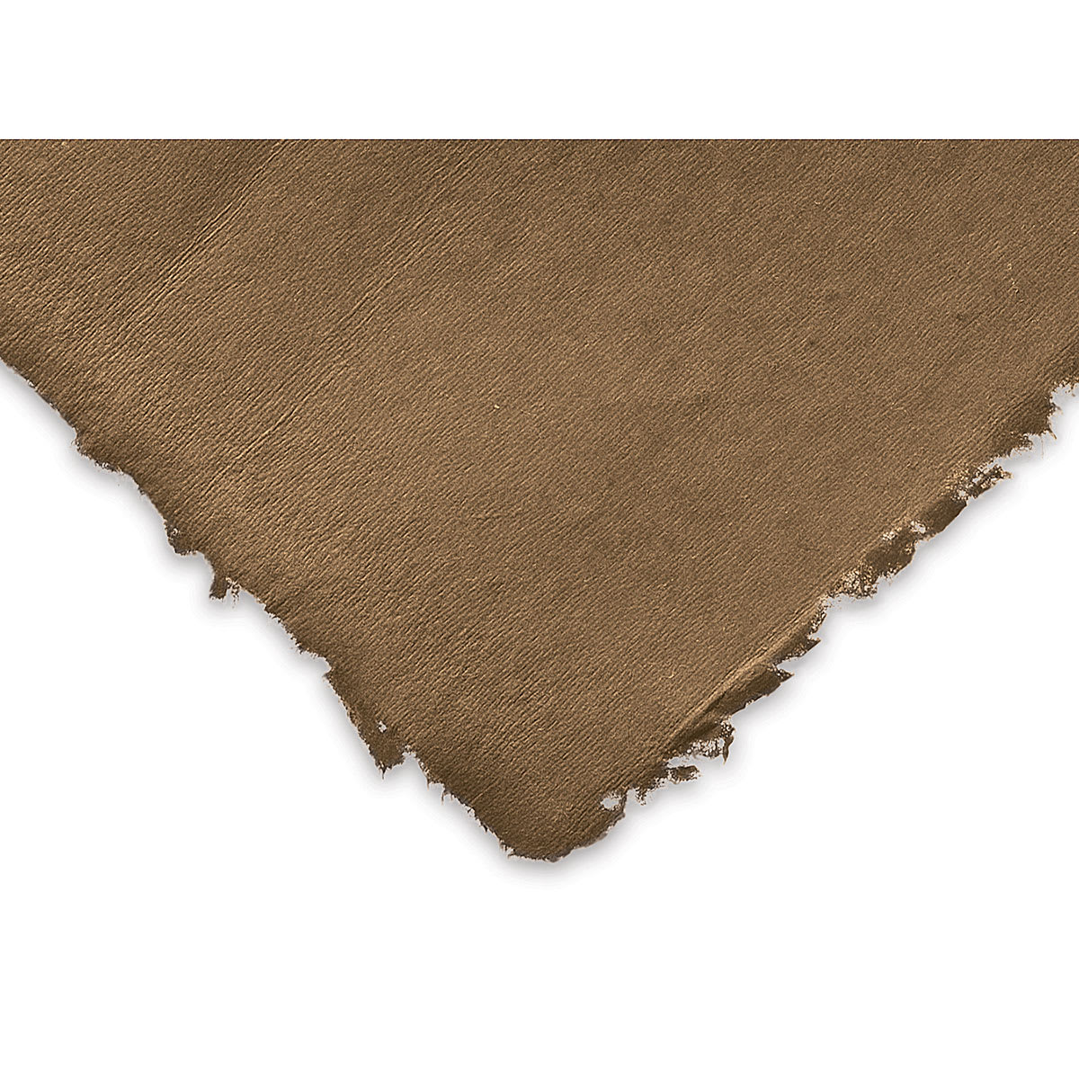Shizen Pastel Paper - Closeup of corner of Cocoa paper showing color and texture