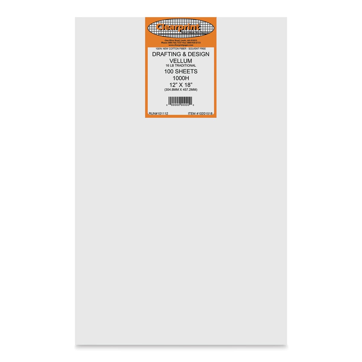 Clearprint Drafting Velllum - 12" x 18", 100 Sheets